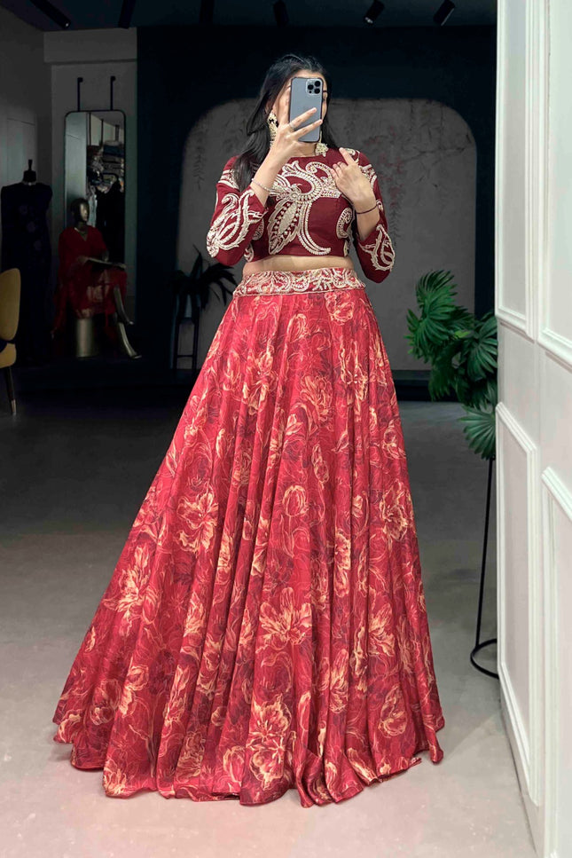 Tasar silk lehenga  SS237