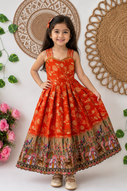 Viscose Dola Silk frock SS233