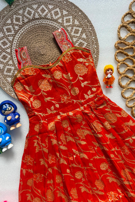 Viscose Dola Silk frock SS233