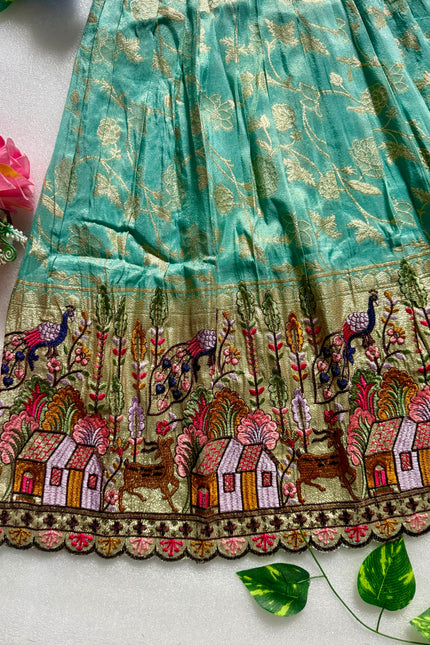 Viscose Dola Silk frock SS233