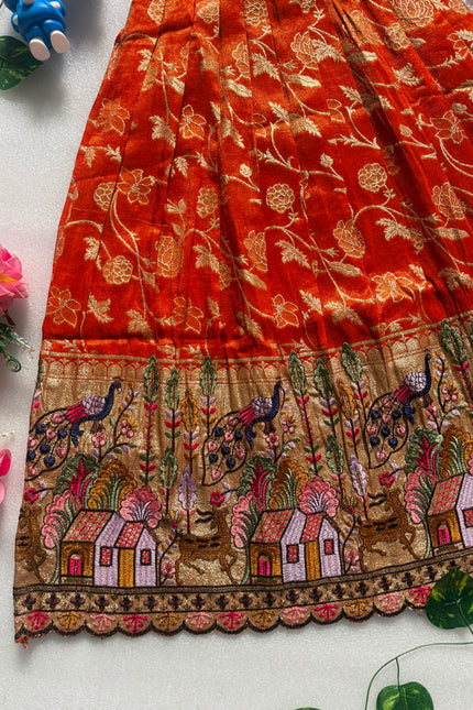 Viscose Dola Silk frock SS233