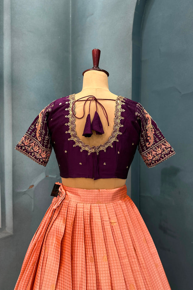 Kanjivaram silk lehanga SS302