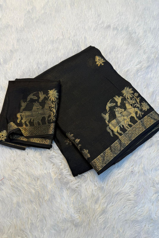 Dola kalmkari print saree  SS251