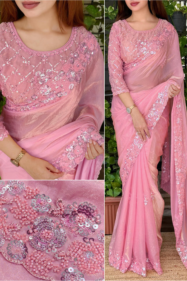 Design-Barbie doll saree SS318