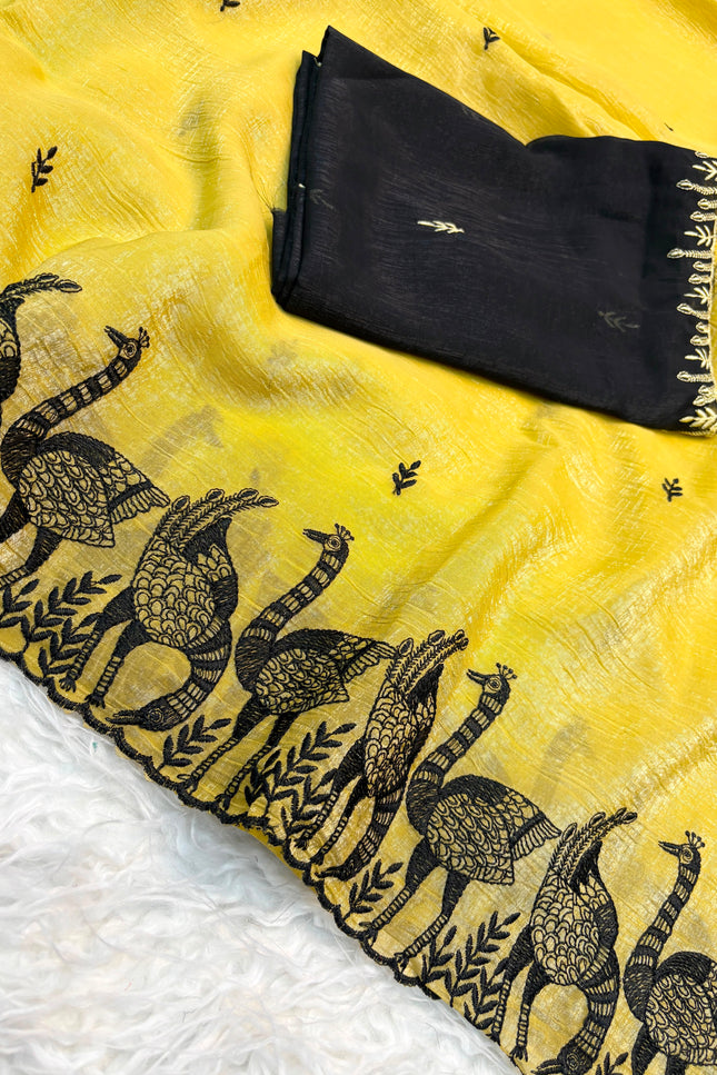 Mayur Crunchy saree SS257