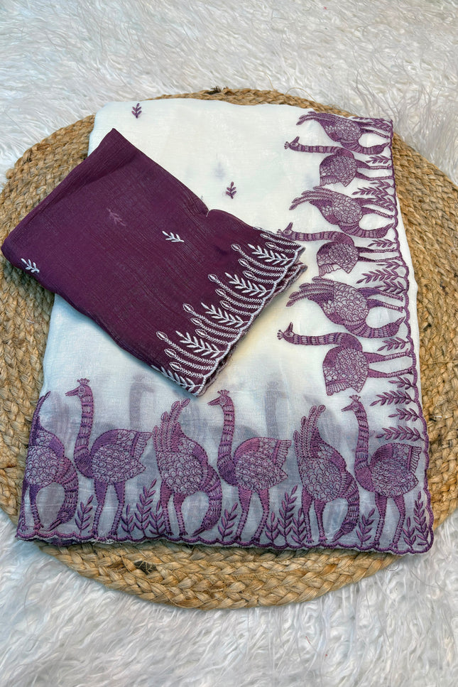 Mayur Crunchy saree SS257