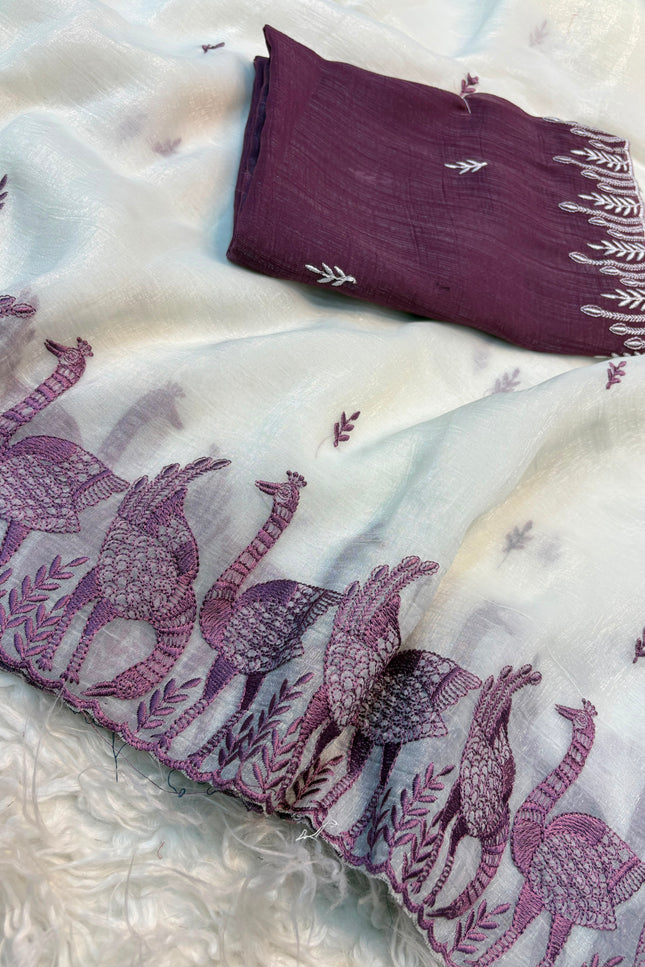 Mayur Crunchy saree SS257