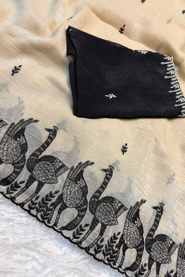 Mayur Crunchy saree SS257