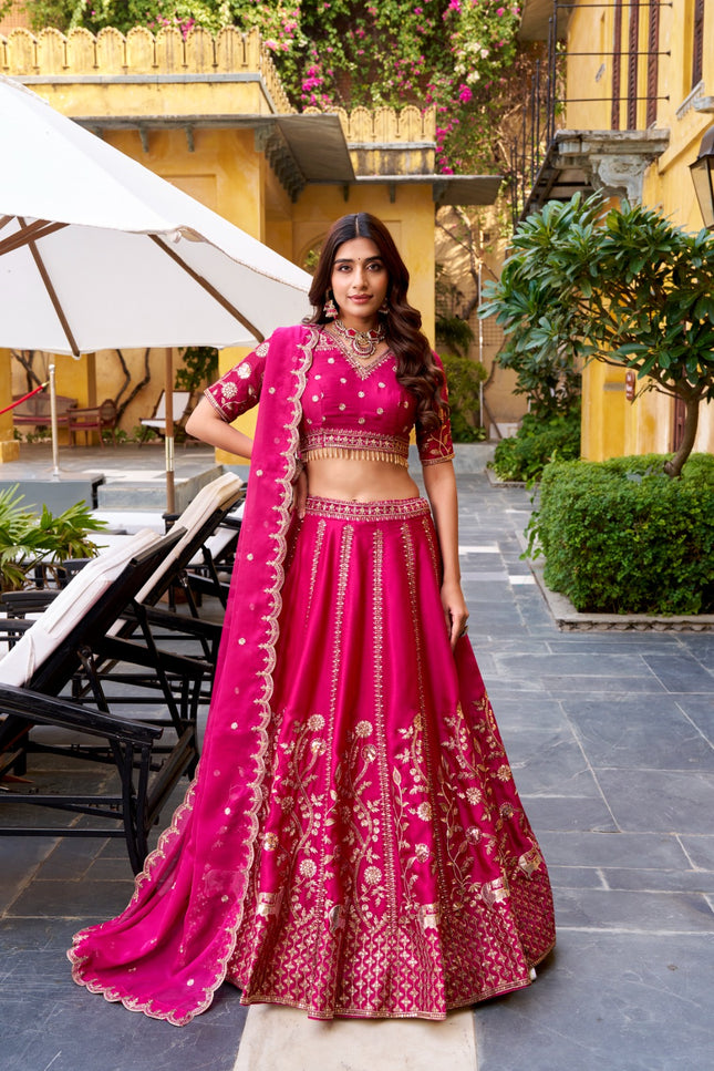 Rich Natural Silk golden embroidery SS265