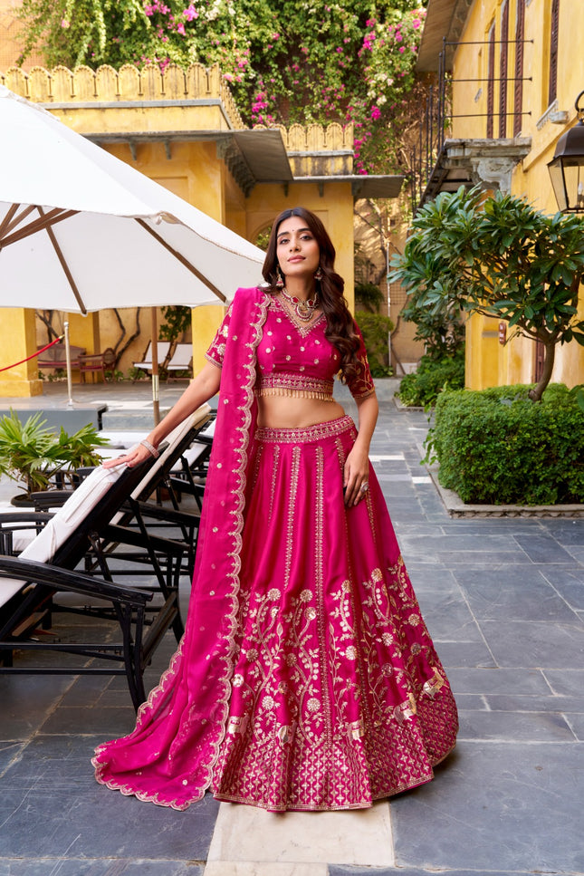 Rich Natural Silk golden embroidery SS265