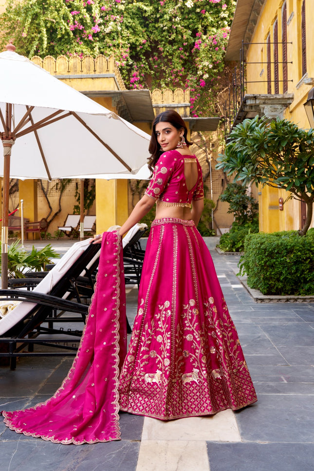Rich Natural Silk golden embroidery SS265