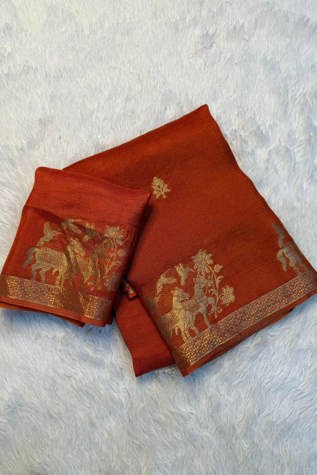 Dola kalmkari print saree  SS251