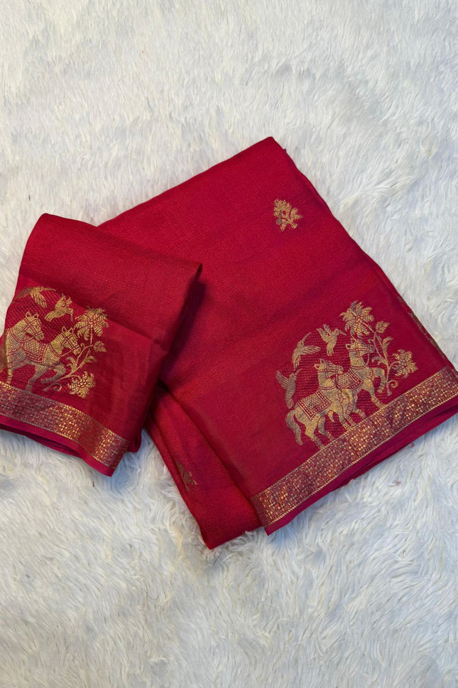 Dola kalmkari print saree  SS251