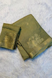 Blouse unstitched / olive green