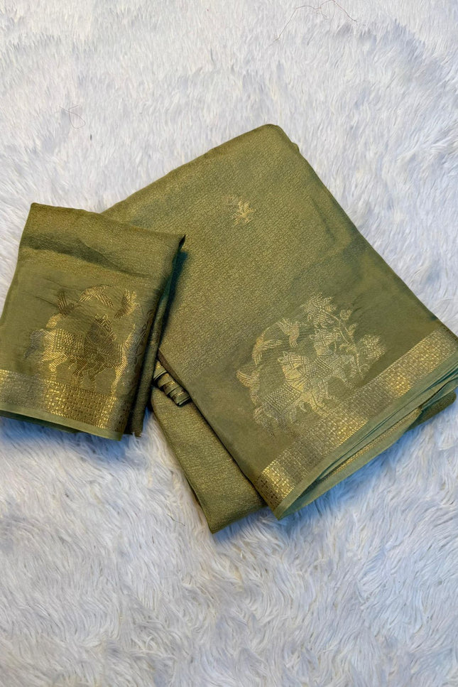 Dola kalmkari print saree  SS251