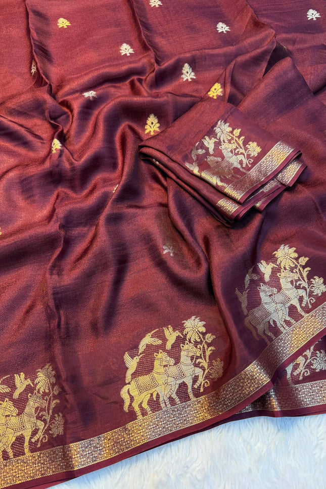 Dola kalmkari print saree  SS251