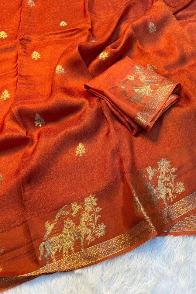 Dola kalmkari print saree  SS251