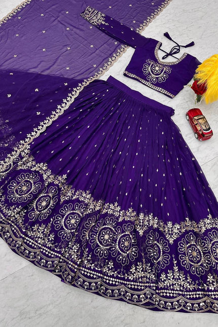 Heavy Fox Georgette lehanga SS262