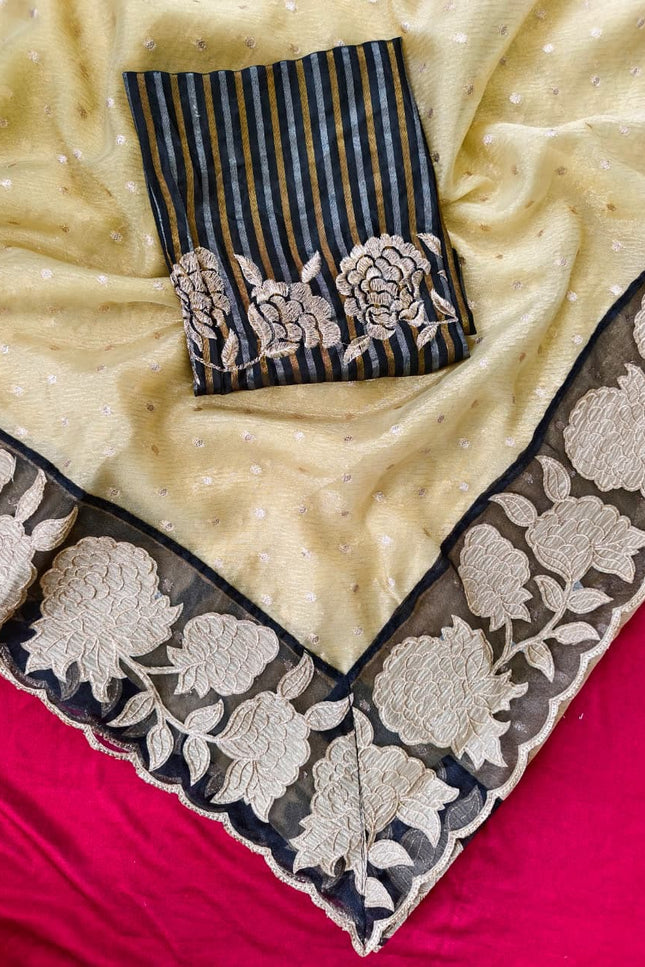 Pure soft zari tissue sarees SS259