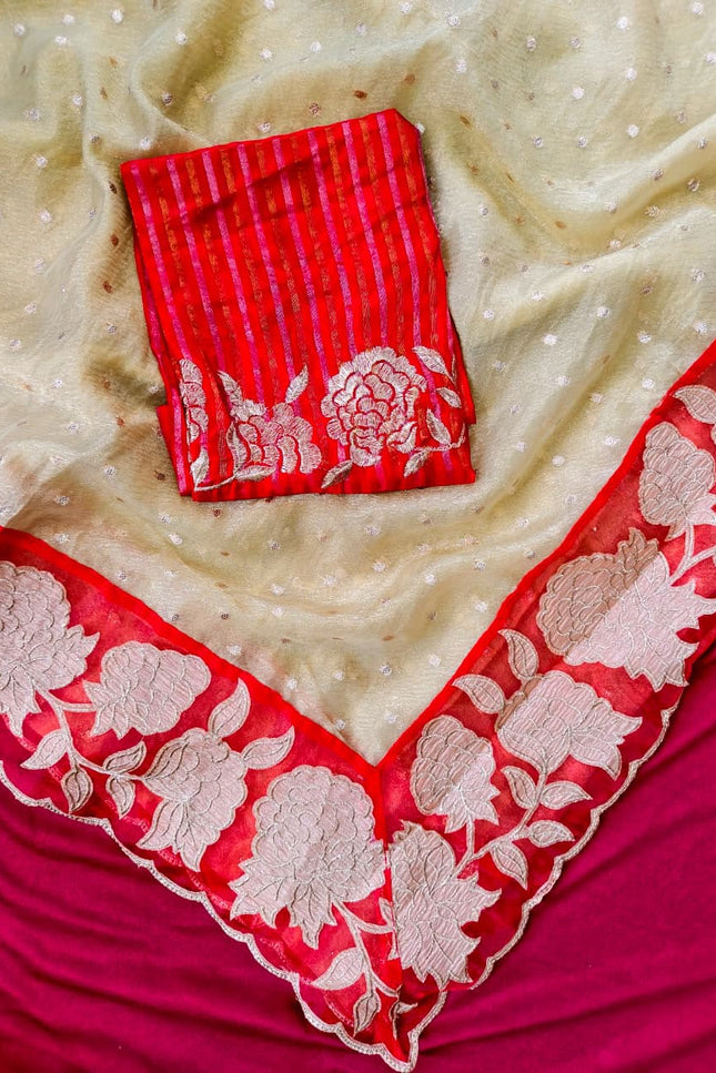 Pure soft zari tissue sarees SS259