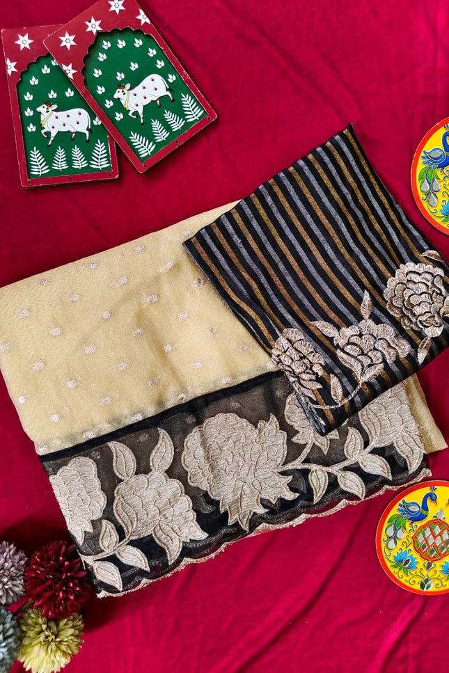 Pure soft zari tissue sarees SS259