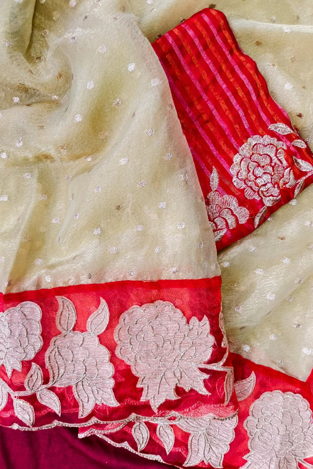 Pure soft zari tissue sarees SS259