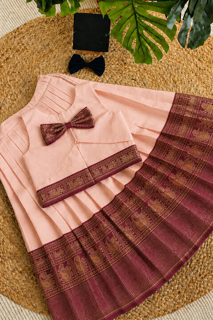 Pure cotton silk kids lehanga SS268