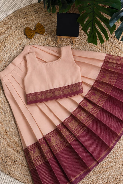 Pure cotton silk kids lehanga SS268