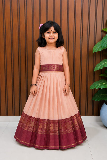 Pure cotton silk kids lehanga SS268