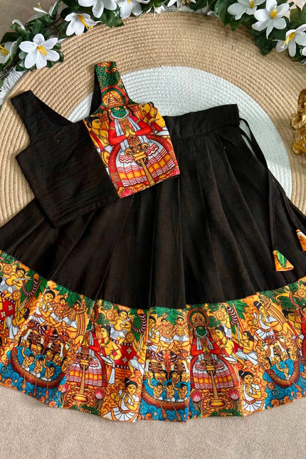 Premium Silk Finish kids lehangas SS325