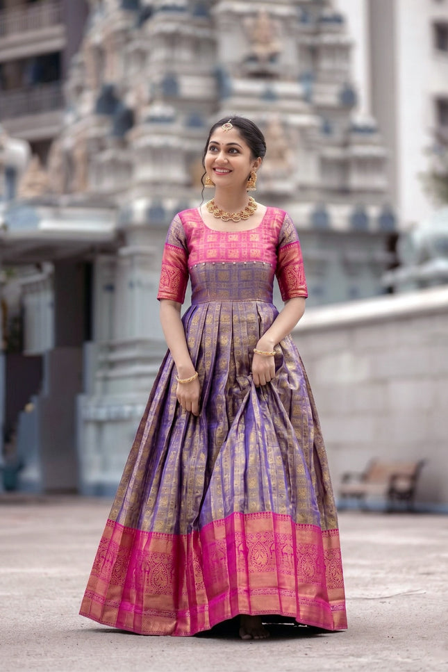Kanjivaram Gown SS272