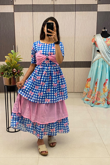 Elegant Chanderi Cotton Gown SS270