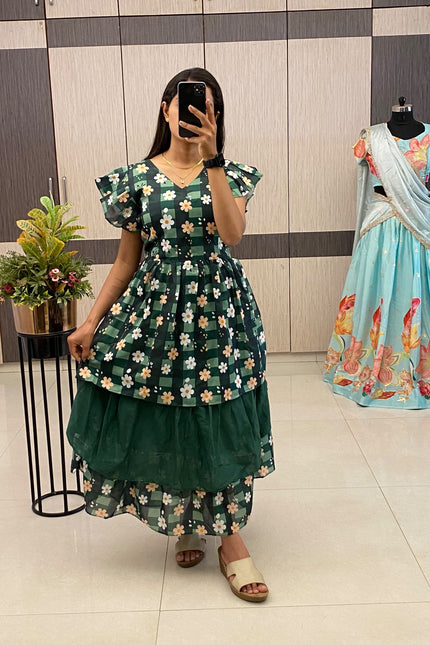 Elegant Chanderi Cotton Gown SS270