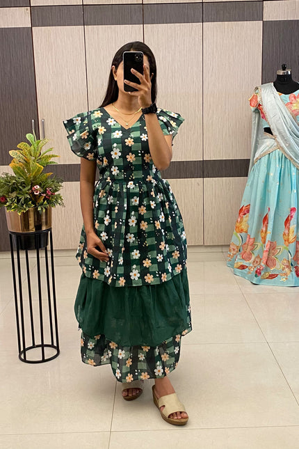 Elegant Chanderi Cotton Gown SS270