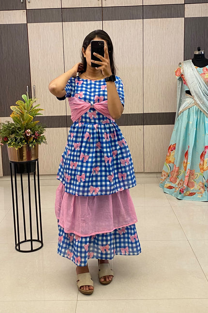 Elegant Chanderi Cotton Gown SS270