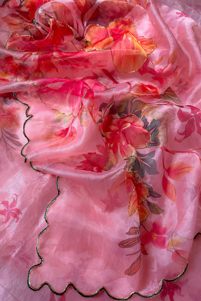 SOFT ORGANZA DIGITAL PRINT SAREE SS335