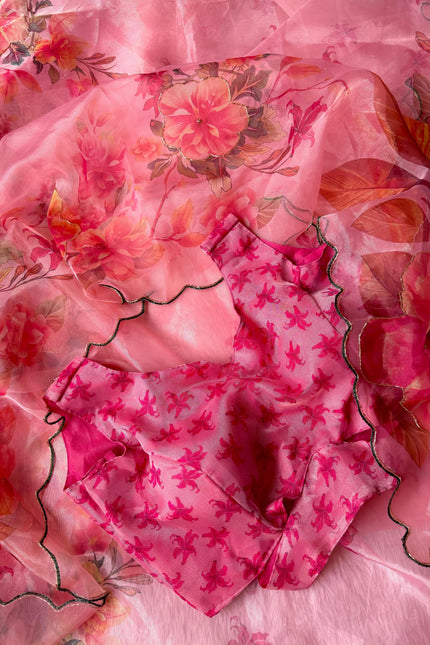 SOFT ORGANZA DIGITAL PRINT SAREE SS335