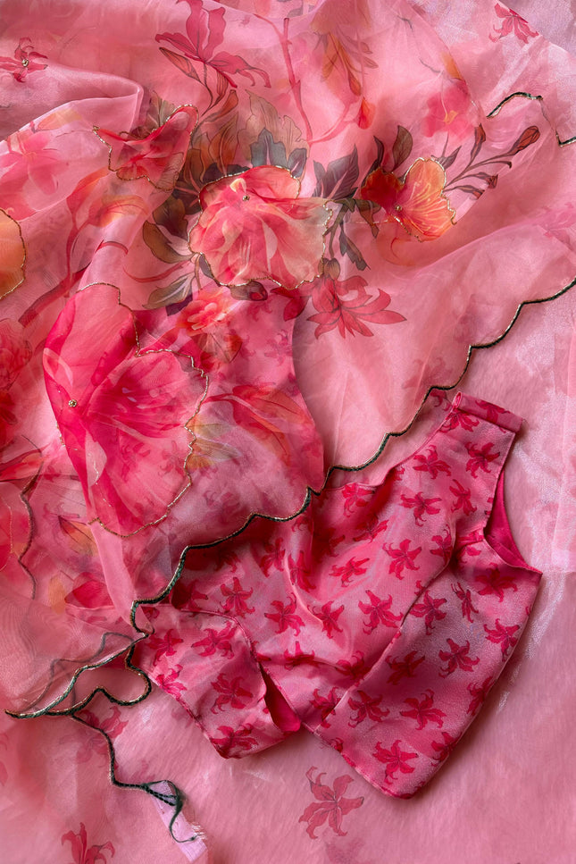 SOFT ORGANZA DIGITAL PRINT SAREE SS335