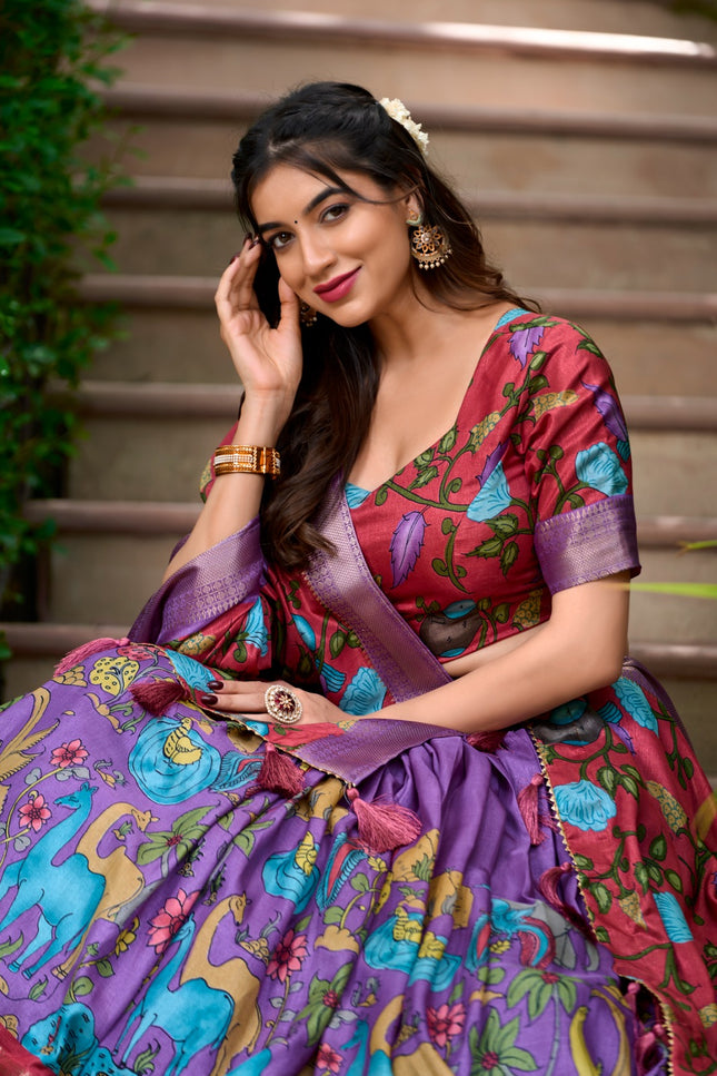 Kalamkari Dola silk charm  SS274