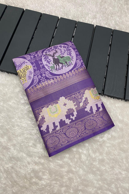 Jungle theme saree SS355
