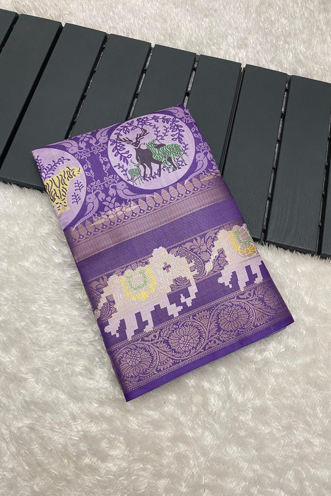 Jungle theme saree SS355