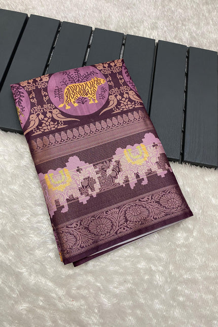 Jungle theme saree SS355