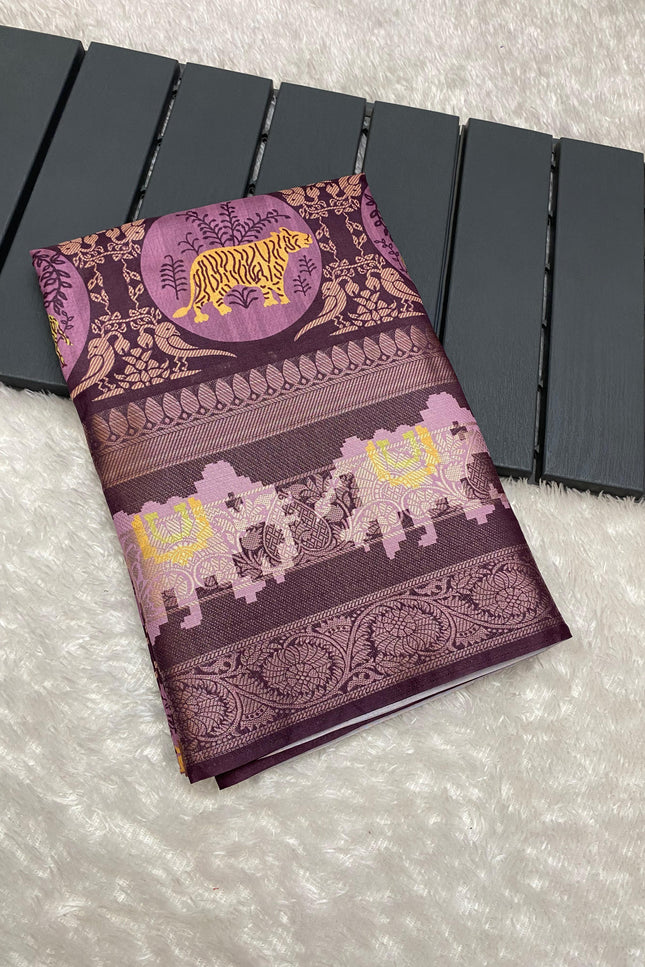 Jungle theme saree SS355