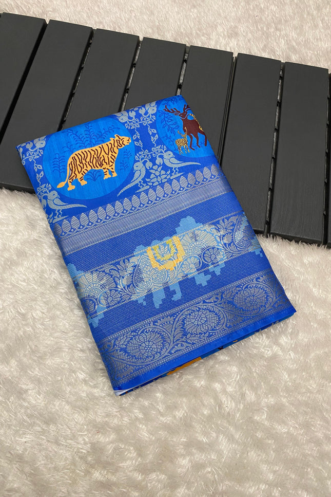 Jungle theme saree SS355