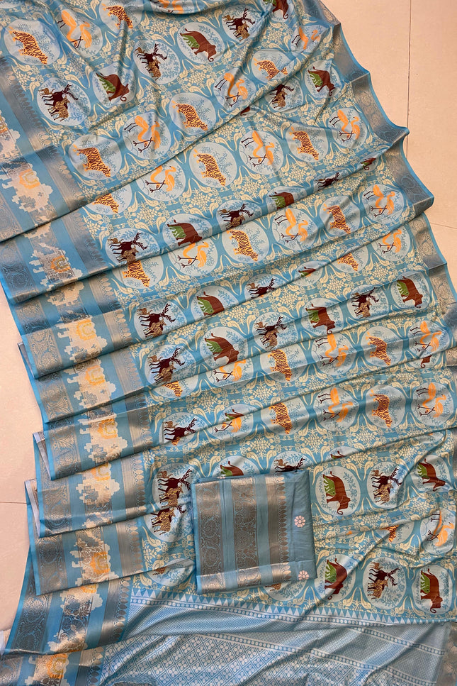 Jungle theme saree SS355