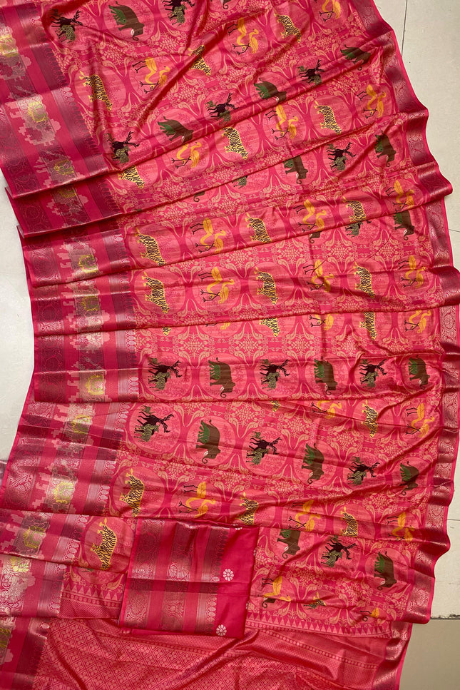Jungle theme saree SS355