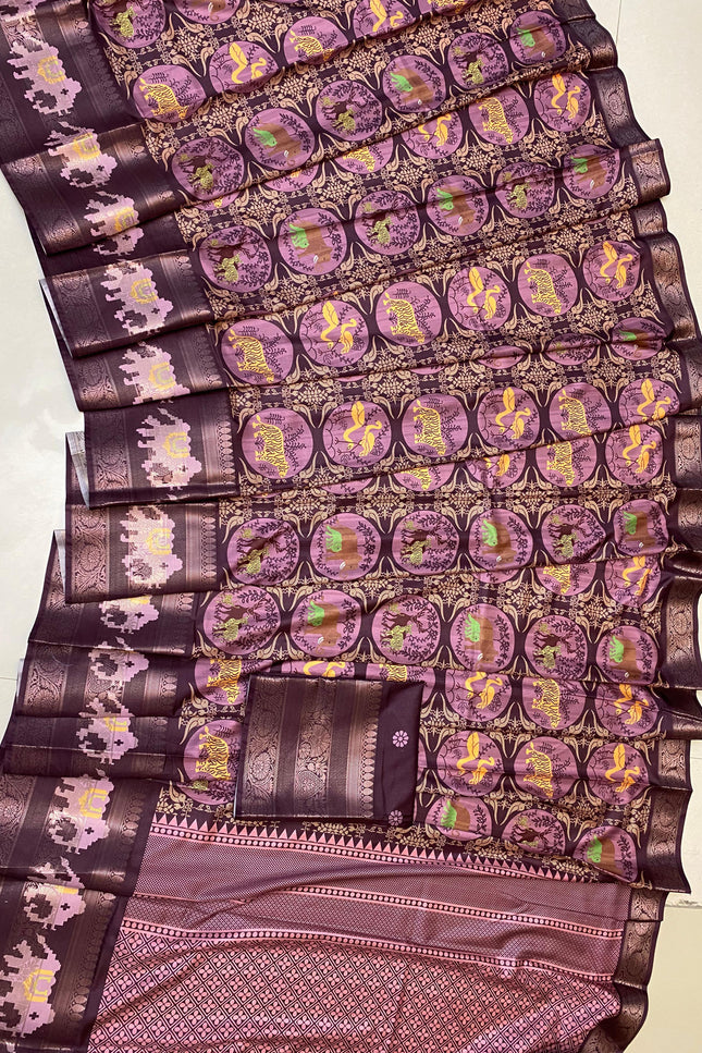 Jungle theme saree SS355