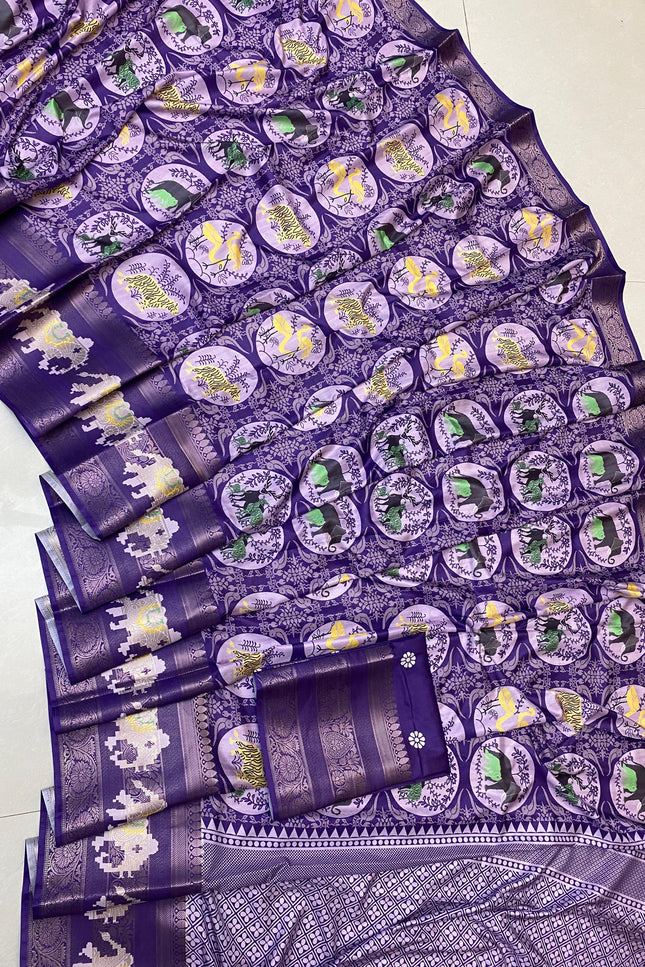 Jungle theme saree SS355
