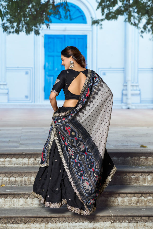 Rich Vichitra silk lehanga SS287