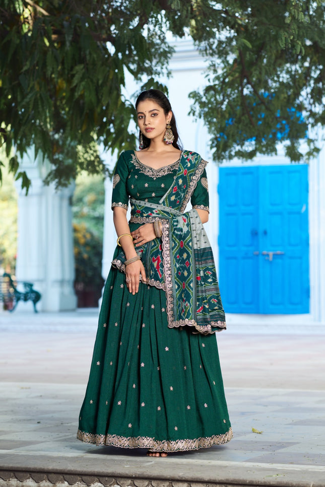 Rich Vichitra silk lehanga SS287